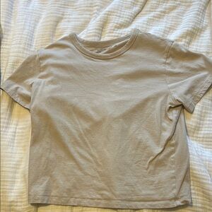 Abercrombie size S tan baby tee